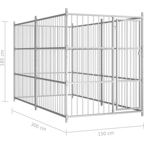 Vanjski kavez za pse 300 x 150 x 185 cm slika 10