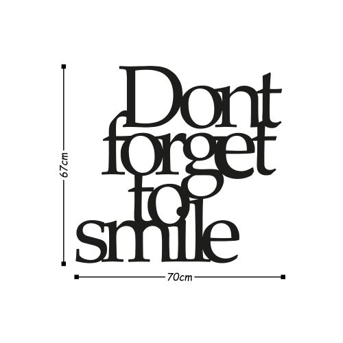 Wallity Zidna dekoracija SMILE, Dont Forget To Smile slika 3