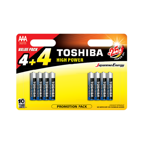 Toshiba alkalne baterije LR03 AAA 4+4 komada slika 1