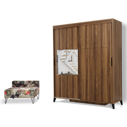 Woody Fashion Garderoba, Pasific Home Fuga - 160 Ceviz Dolap slika 5