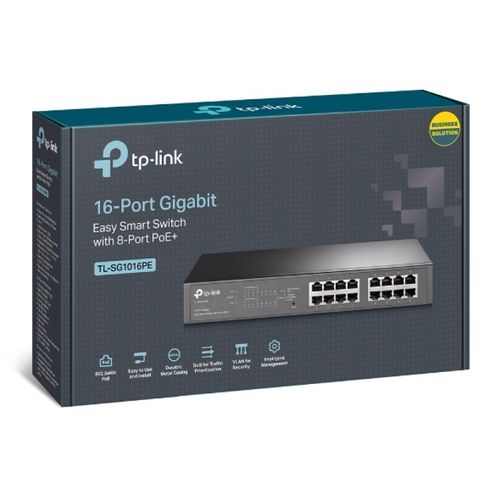 TP-LINK mrežni switch 16 portova Gigabit TL-SG1016PE s 8 PoE+ portova slika 4