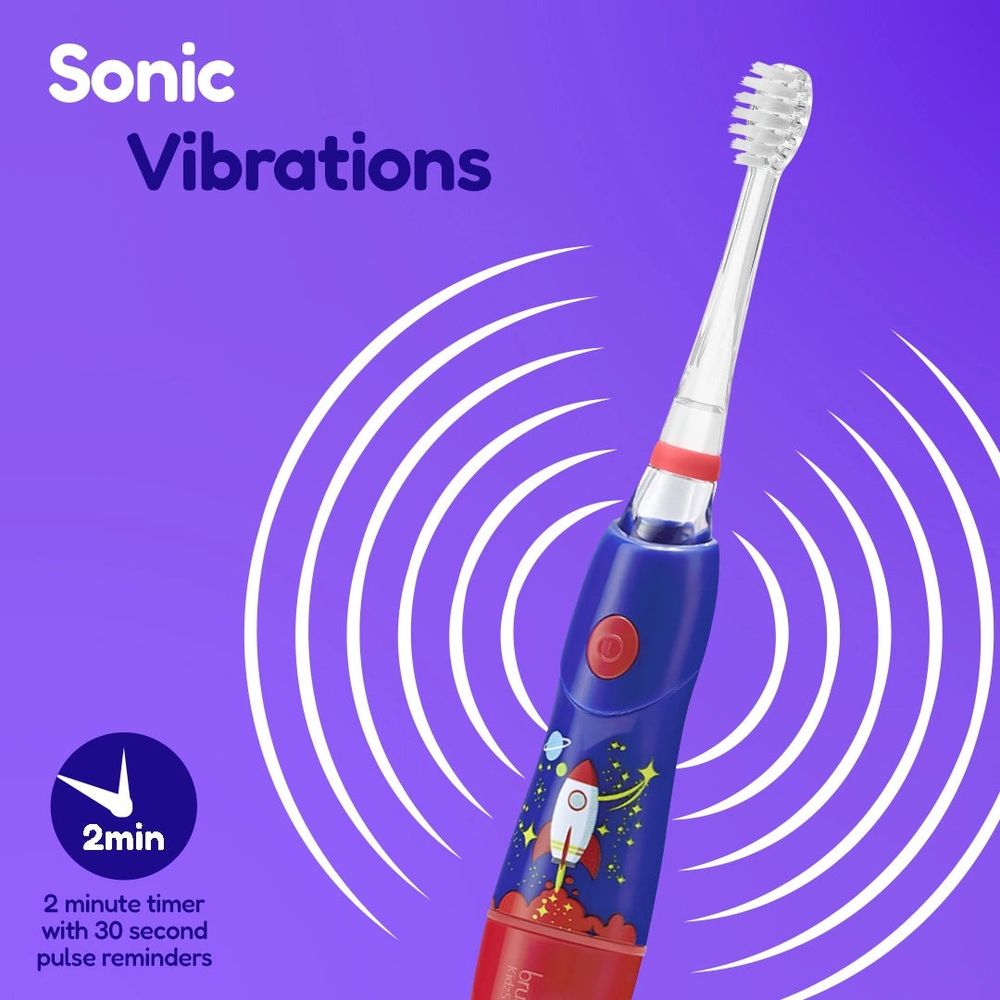 Brush-Baby Dječija električna četkica za zube KidzSonic Rocket slika 6