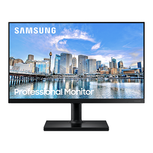 Samsung monitor LF24T450FQRXEN 24" IPS 1920x1080 75Hz 5ms HDMIx2 DP USB Freesync pivot visina crna slika 1