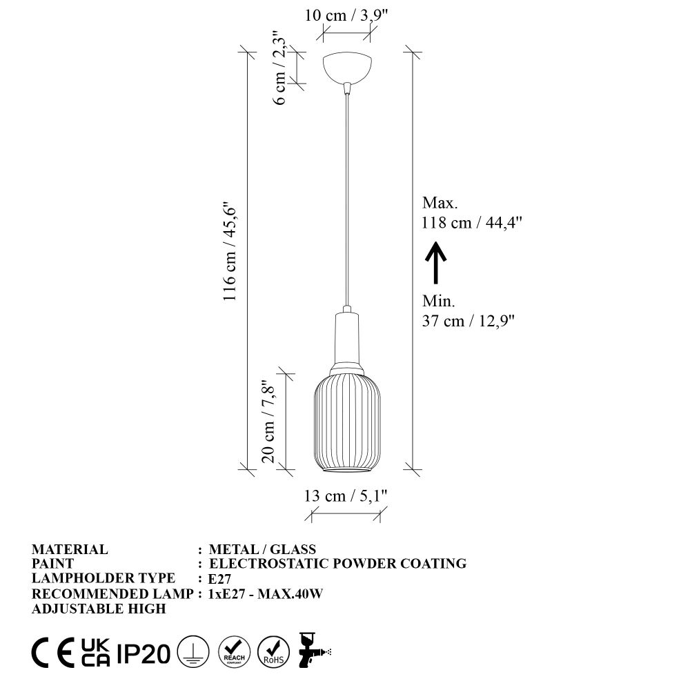 Luster Asker – 15192 – boje: crna slika 9