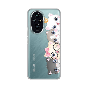 Torbica Silikonska Print Skin za Honor 200 Cats