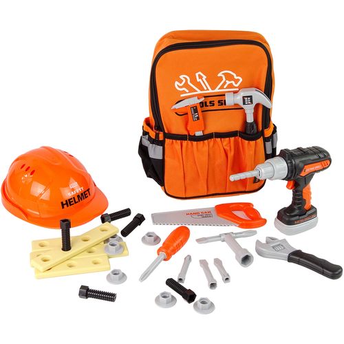 DIY set alata s kacigom u ruksaku narančasti slika 3