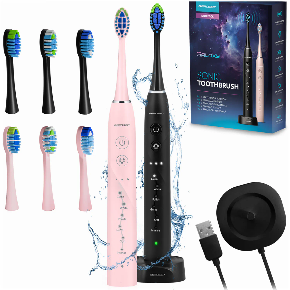 Berdsen Galaxy Duo Sonic četkica za zube, set od 2 komada slika 1