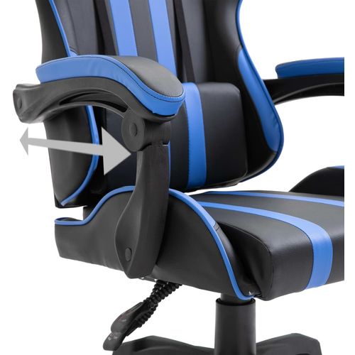 Igraća stolica od umjetne kože plava slika 7