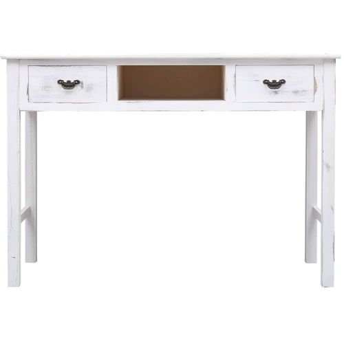 Konzolni stol antikni bijeli 110 x 45 x 76 cm drveni slika 36