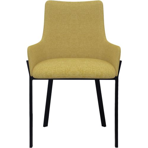 Blagovaonske stolice od tkanine 6 kom žute slika 31
