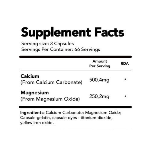 KALCIJUM I MAGNEZIJUM 200 Kapsula - THE NUTRITION(na ovaj proizvod nema dodatnog popusta) slika 3