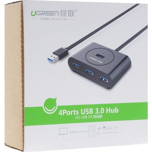 Ugreen USB 3.0 hub s 4 porta, crni, 0.5m - u kutiji slika 2