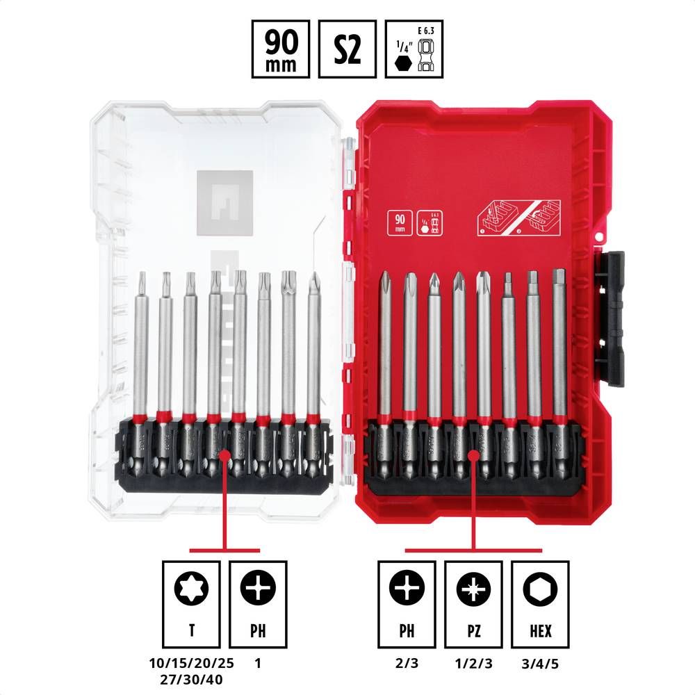 KWB Set bitova 90 mm, 16 kom slika 2