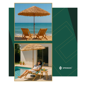 Suncobran za plažu 160 cm nijanse smeđe