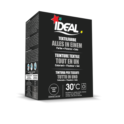 Ideal All in one Boja za tekstil 230 gr - Crna slika 1