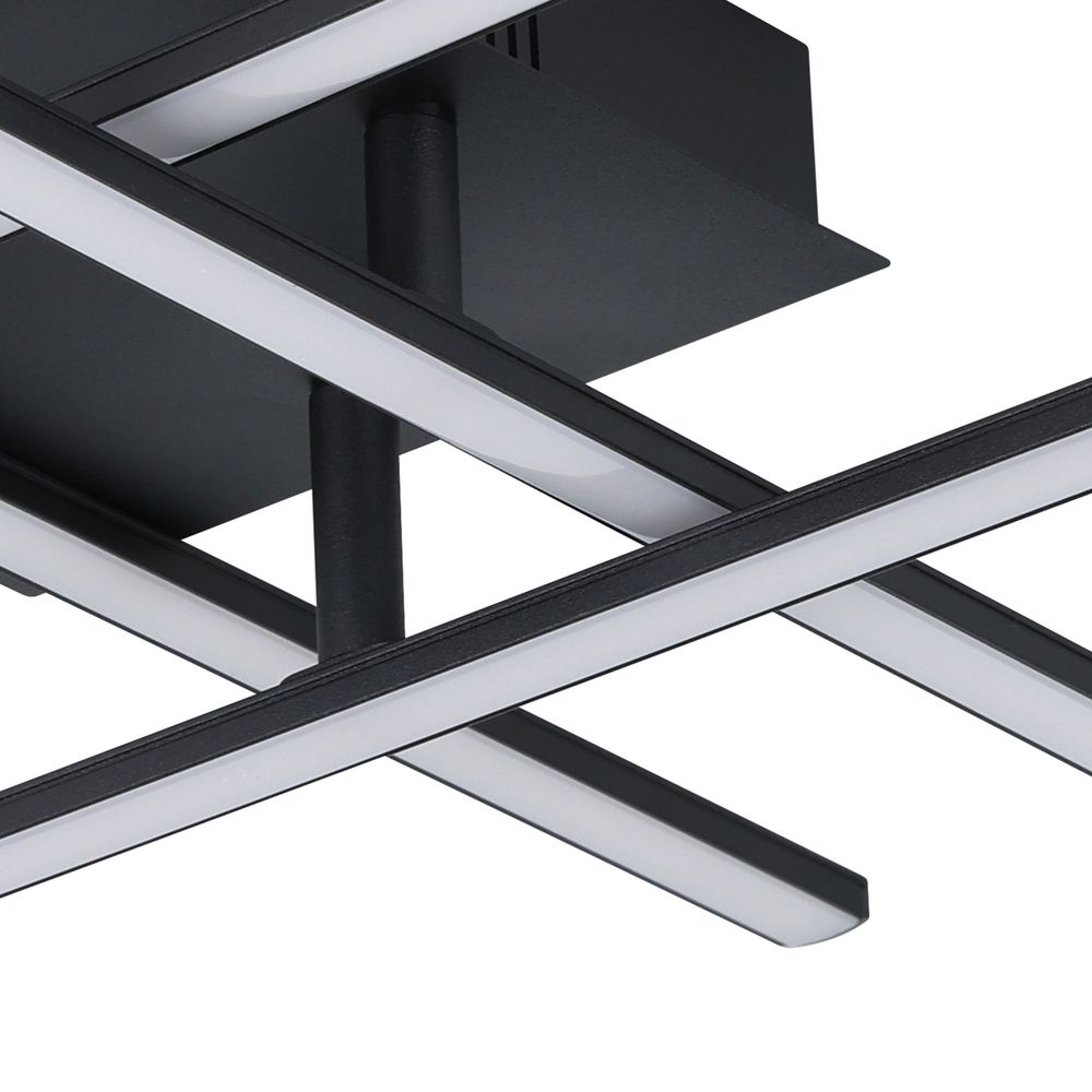 Eglo Lasana 3 Stropna/Zidna LED Lampa, 21W, Promjer 500mm, Aluminij/Crno-Bijela slika 5