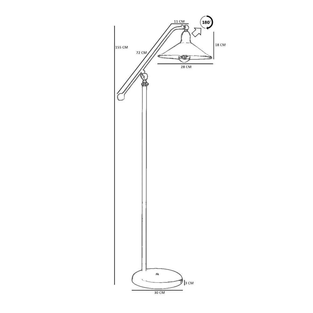 Opviq Podna lampa 982, senf slika 5
