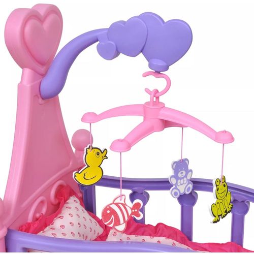 Dječja Igračka Krevet za Lutke pink + ljubičasta boja slika 16