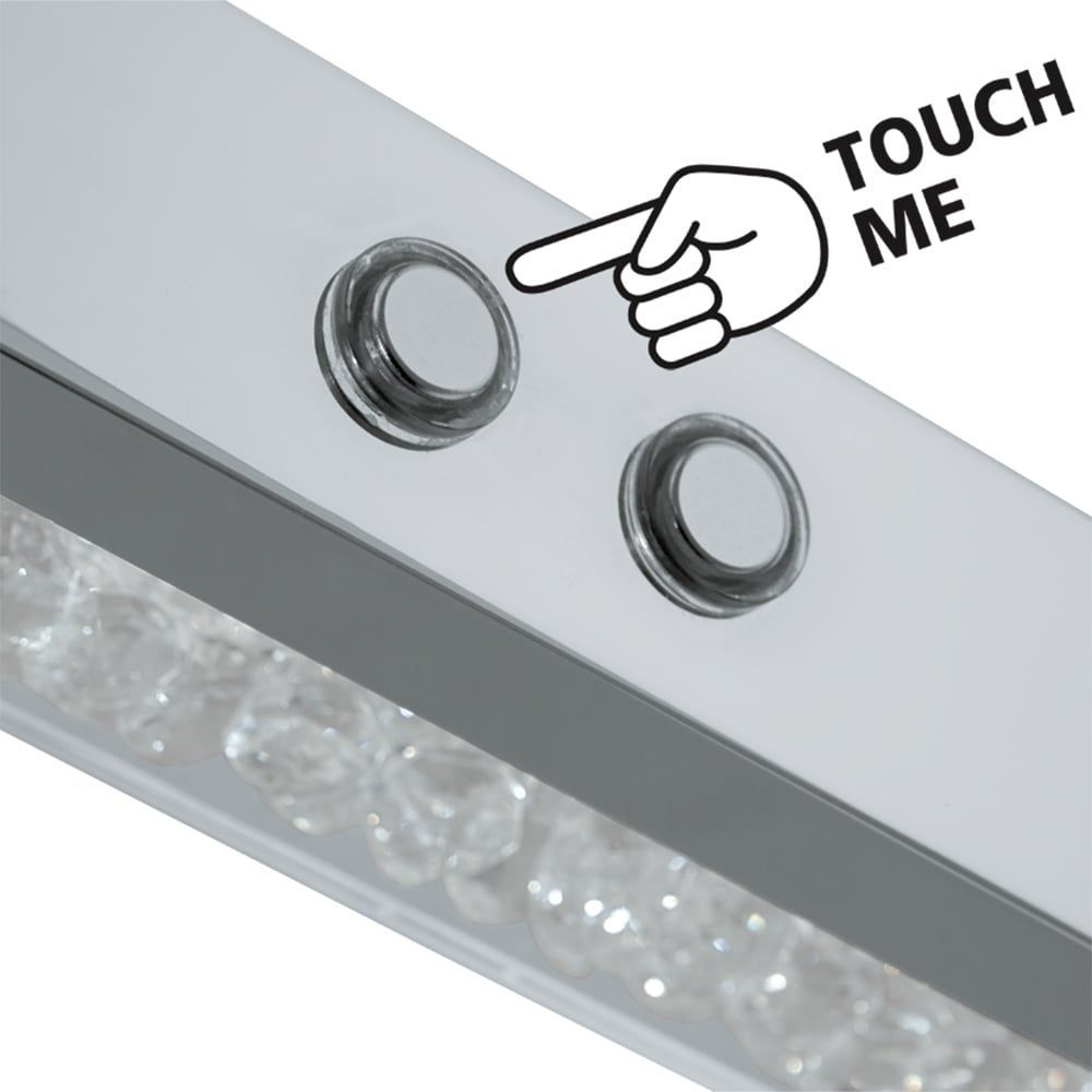 Eglo Cardito 1 Visilica sa LED Osvjetljenjem - 1x32W, Dužina 1000mm, Aluminij/Krom, Bijela Prozirna slika 4