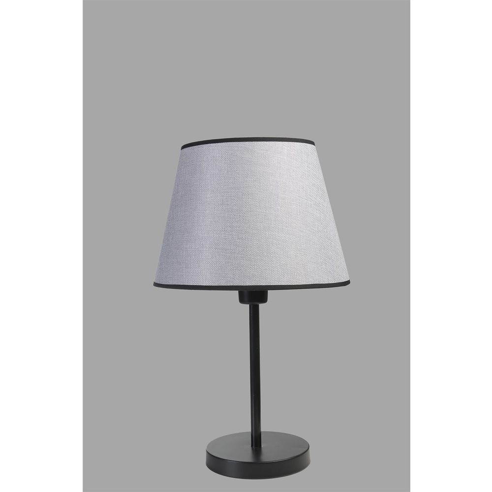 Ala Siyah Pramit Hasir Gri Abajurlu Masa Lampa slika 4