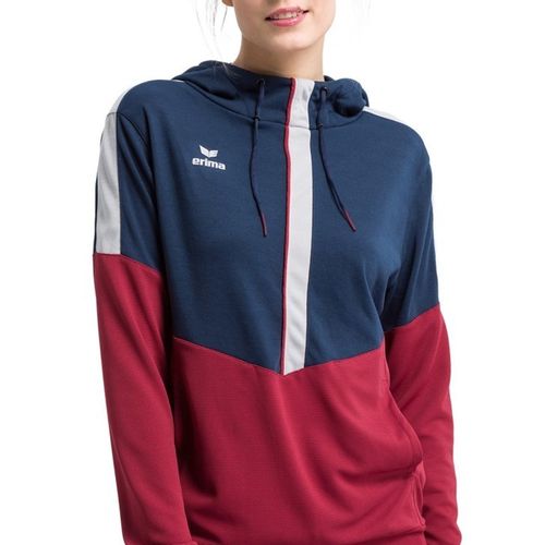 Ženska  Hoodie Erima Squad New Navy/Bordeaux/Silver Grey slika 3