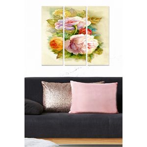 Dekorativna MDF Slika u Više Boja MDF1310874 (Set od 3 Komada)