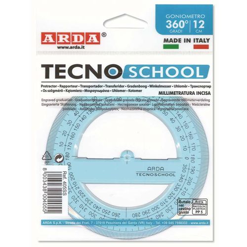 ARDA kutomjer  tecnoschool 12cm/360° blister 405ss slika 5