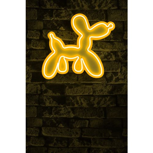 Wallity Ukrasna plastična LED rasvjeta, Balloon Dog - Yellow slika 10