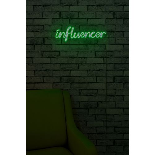 Wallity Ukrasna plastična LED rasvjeta, Influencer - Green slika 3