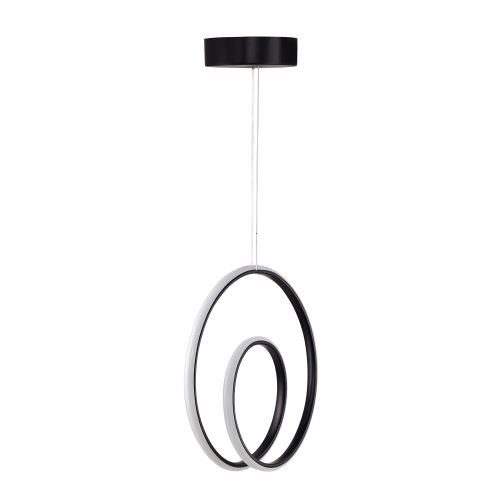 Geminorus Black-White Light Black Chandelier slika 3