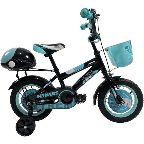 Sporting Machine dečiji bicikl 12" Fitness plavo-crna (SM-12105) slika 1