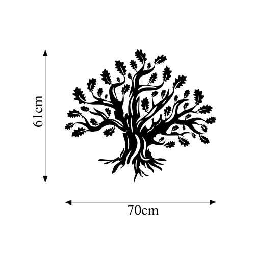 Wallity Metalna zidna dekoracija, Monumental Tree 8 slika 5