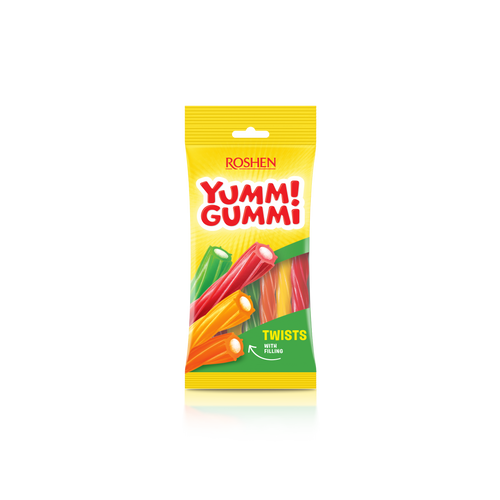 Roshen Yummi Gummi gumeni bomboni twists 70g slika 1