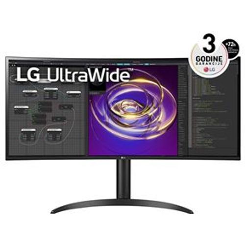 Monitor LG 34" 34WP85CP-B, IPS, QHD+, 5ms, DP, HDMI, zakrivljen slika 1