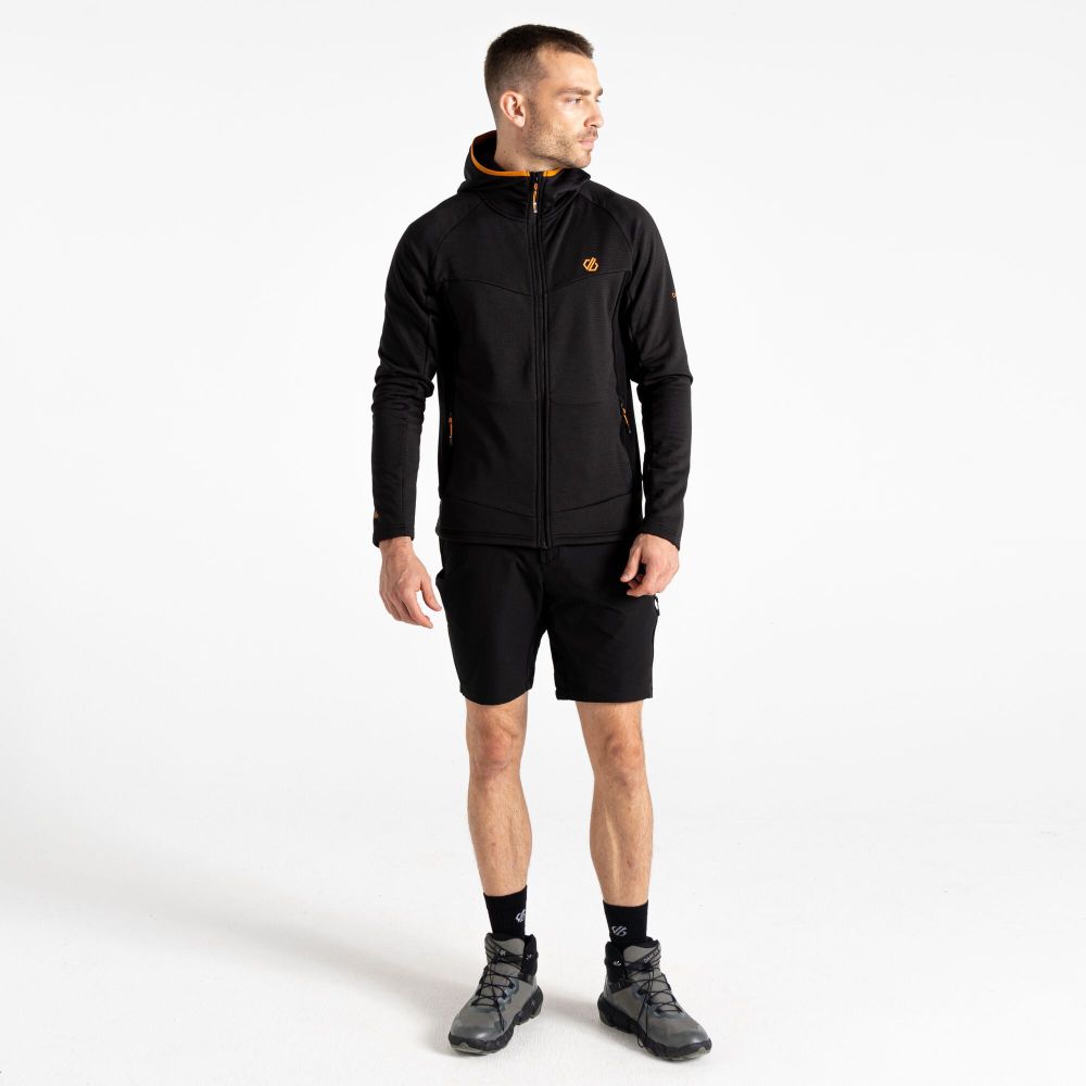 Dare2B Muški duks na kopčanje Assimilate IV Stretch, Black slika 6