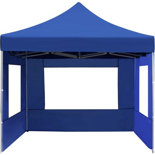 Profesionalni sklopivi šator za zabave 4,5 x 3 m plavi slika 31