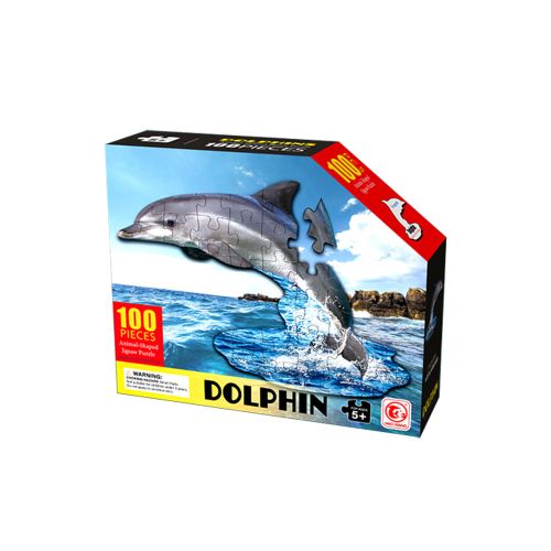 Puzzle U Obliku Životinje - Delfin 100 Delova slika 1