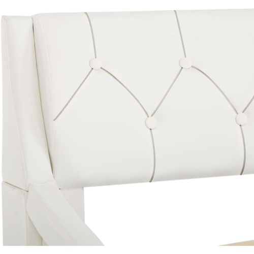 Okvir za krevet od umjetne kože bijeli 120 x 200 cm slika 6