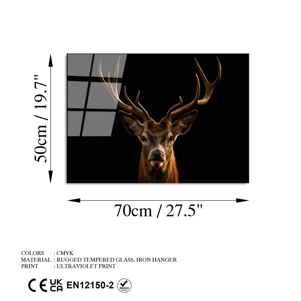 UV-438 Dekorativna Slika na Kaljenom Staklu, Višebojna, 50 x 70 cm slika 8