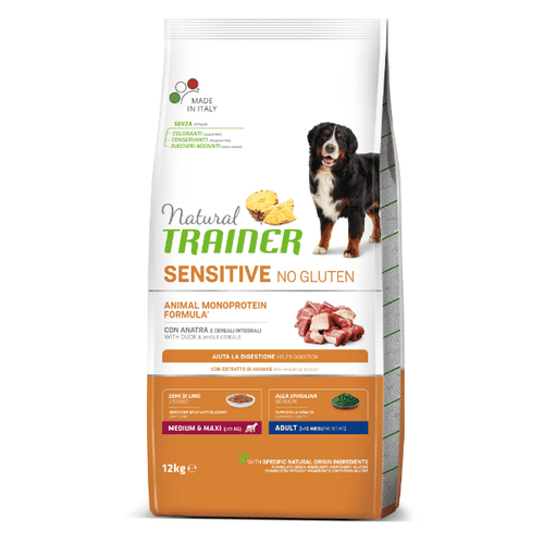 Trainer Natural Medium/Maxi Adult Sensitive No Gluten Pačetina 3 kg slika 1