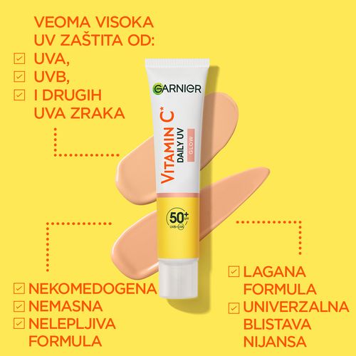 Garnier Skin Naturals Vitamin C dnevni fluid za blistavu kožu SPF50+ 40ml slika 5