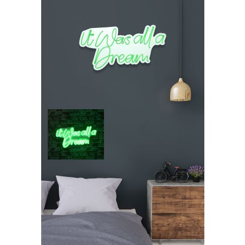 Wallity Ukrasna plastična LED rasvjeta, It was all a Dream - Green slika 10