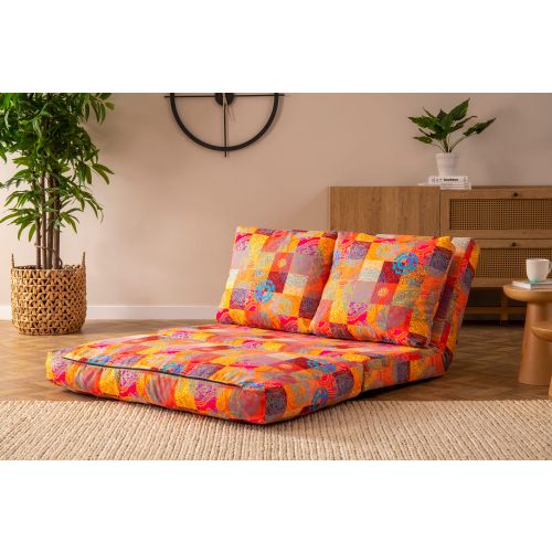 Taida - Višebojni Patchwork Sofa-Krevet sa 2 Mesta slika 3