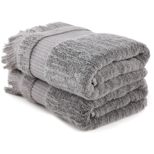 Zeus - Dark Grey Dark Grey Hand Towel Set (2 Pieces) slika 1