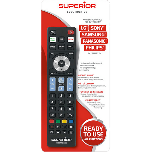 Superior Daljinski upravljač za LG/Sam./Sony/Phi./Pan.smart TV  - RC Ready5 slika 2