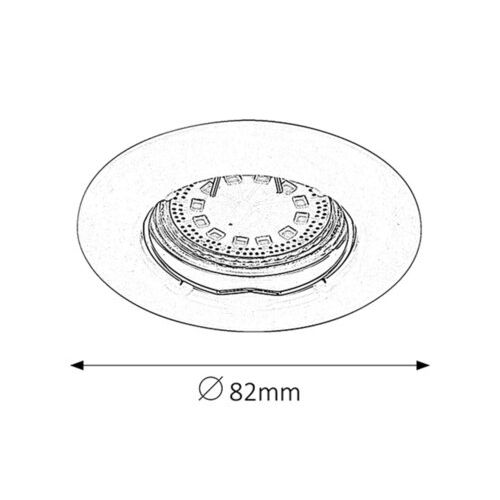 Rabalux Lite LED ugradni spot GU10 3x3W 3000K bronza Spot rasveta slika 2