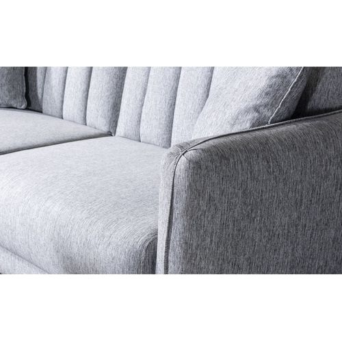Atelier Del Sofa Aqua-Grey Grey 3-Seat Sofa-Bed slika 4
