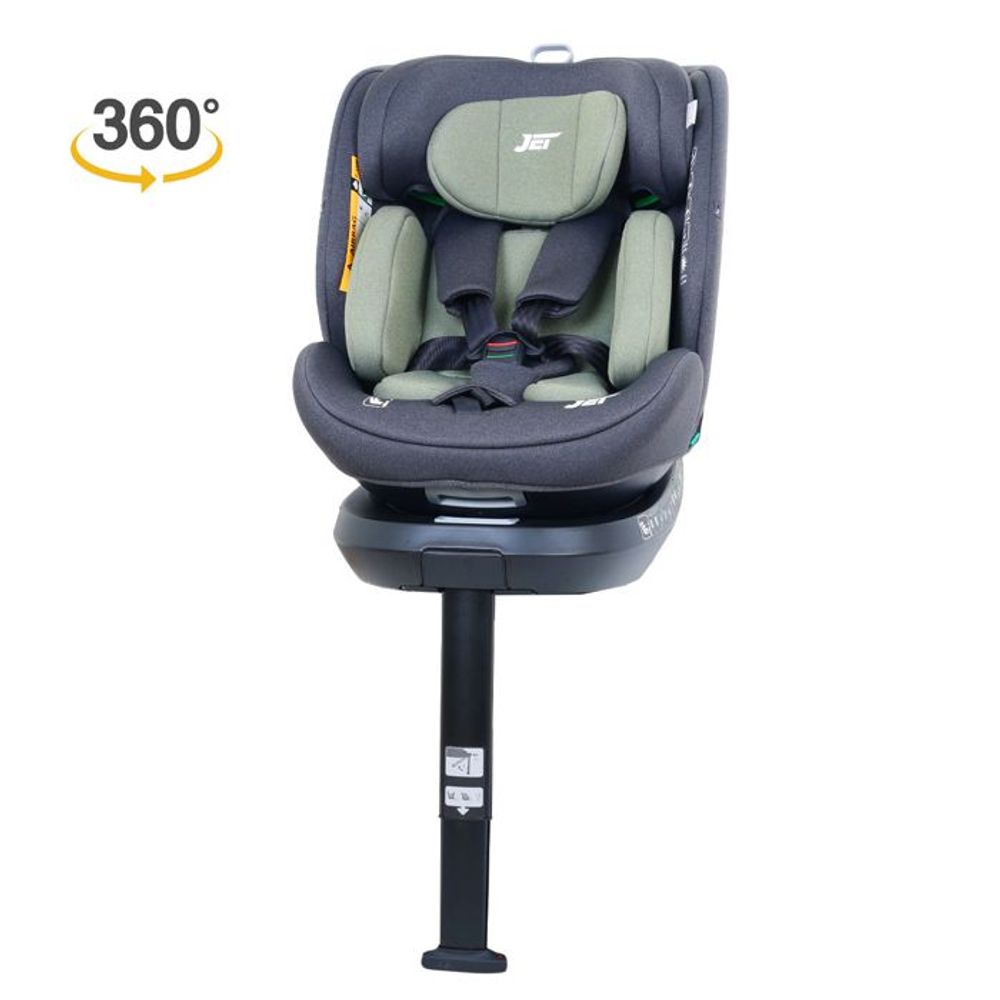 Jungle Rotirajuća autosjedalica JET 360° i-Size Isofix, Zelena slika 1