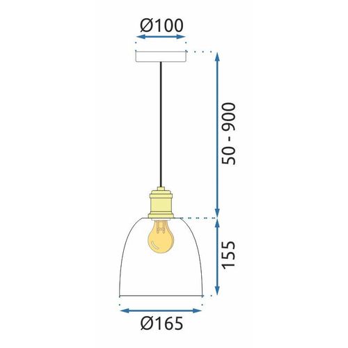 Lampa APP1006-1CP WHITE U slika 4