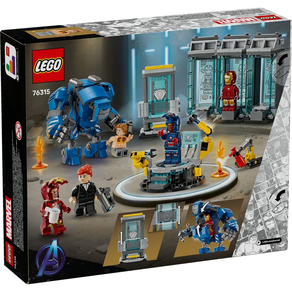 LEGO 76315 Iron Man Lab: Dvorana oklopa slika 10